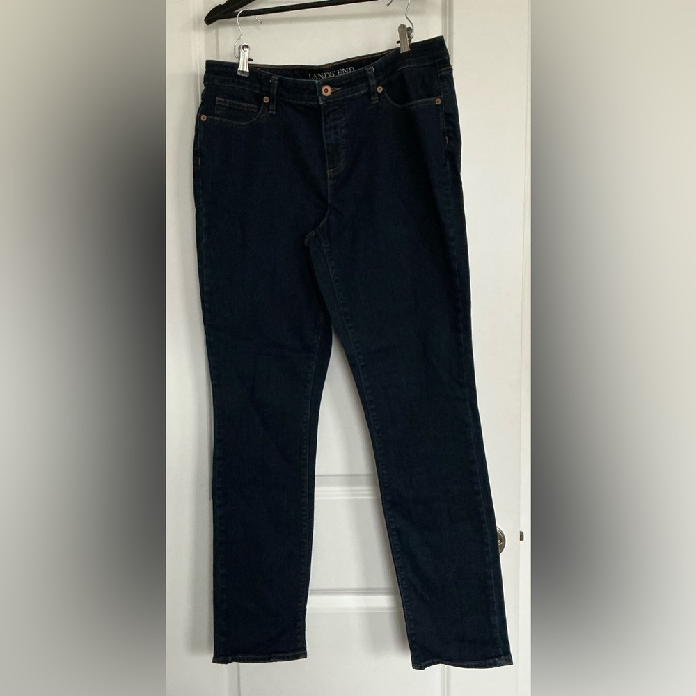LANDS END Dark Blue Denim Jeans